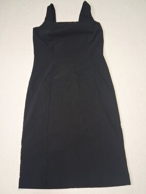 Ricki's Black Midi Dress with Square Neck